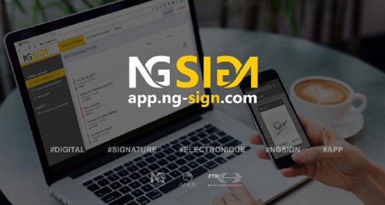 Lancement officiel de NGSign l’application de signature électronique.