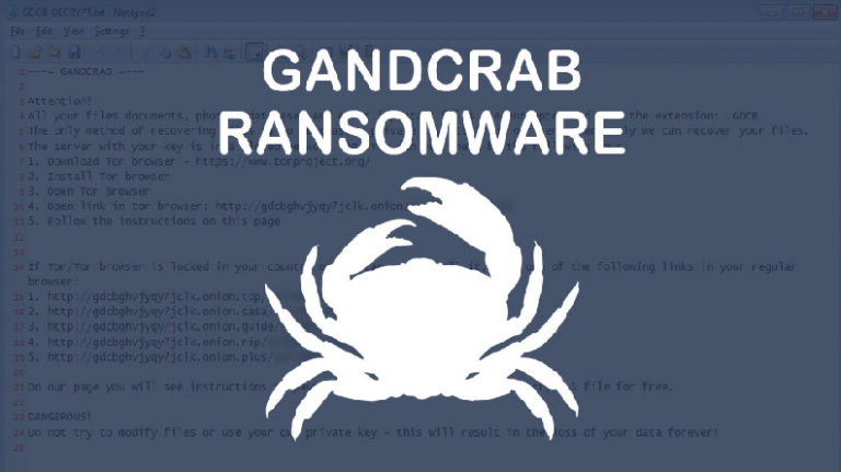 GandCrab V4 Released With the New .KRAB Extension for Encrypted Files