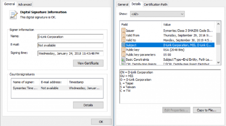 BlackTech APT using stolen D-Link certificates to spread malware