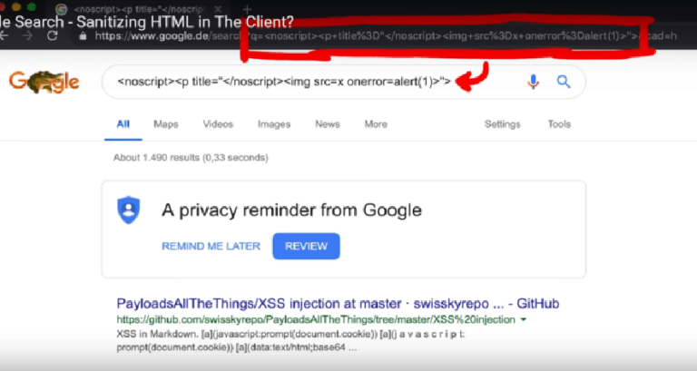 Closure JavaScript Library introduced XSS issue in Google Search and potentially other services